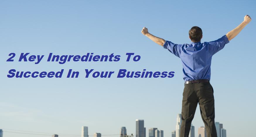 2 Key Ingredients To Succeed In Your Business