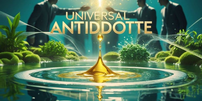 Ancient scroll revealing the Universal Antidote, symbolizing hidden natural health knowledge suppressed by mainstream powers.